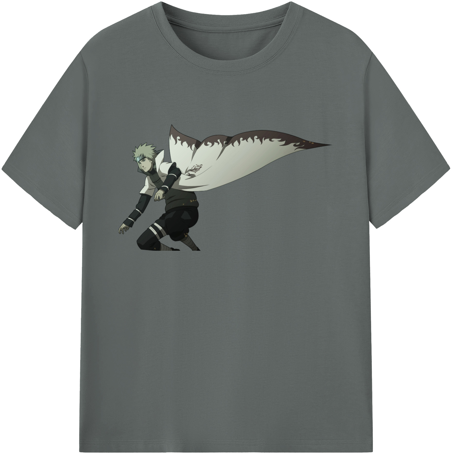 （画像用） NARUTO -ナルト- 波風 ミナト Namikaze Minato 綿100％ メンズ半袖Tシャツ｜肌触りやわらか＆通気性